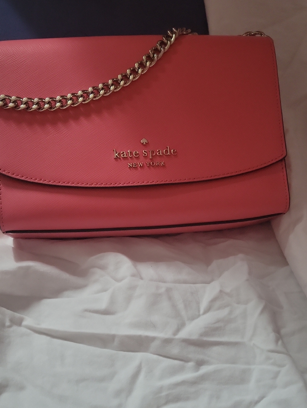 kate spade Pink Leather Chain-strap Crossbody